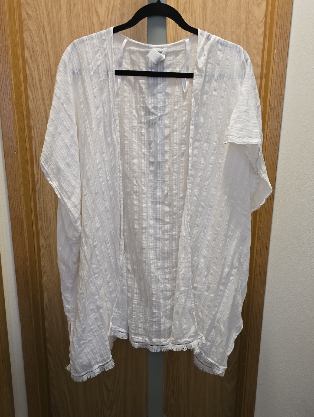 aerie White Top Cover Up - Size o/s